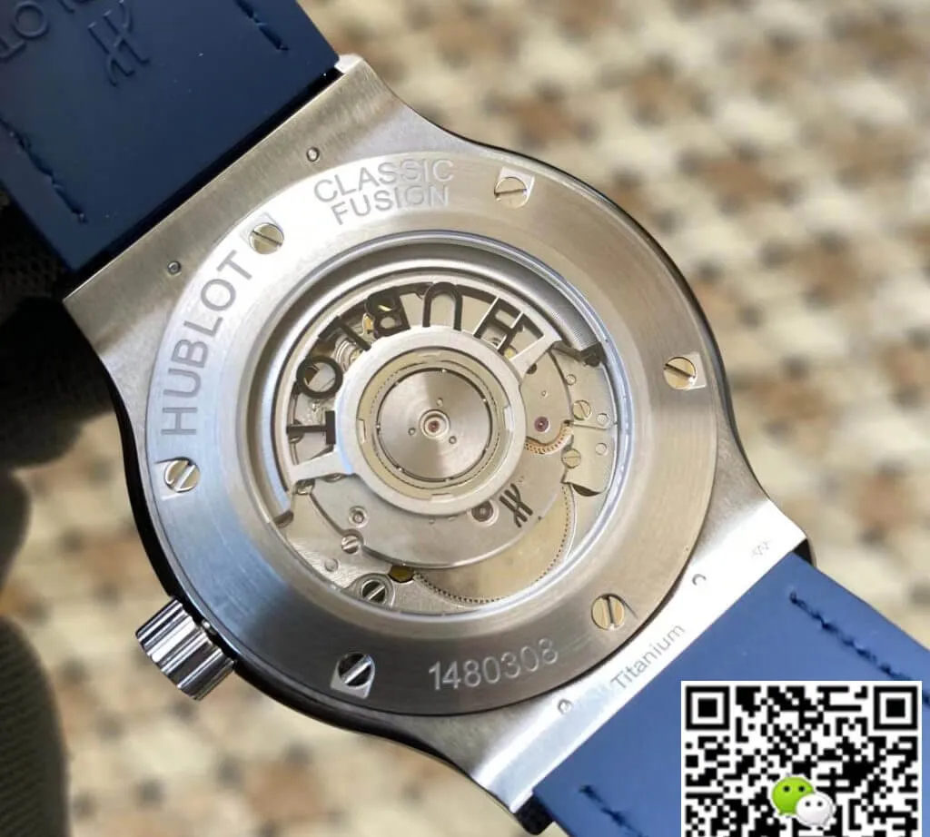 Hublot Classic Fusion 542.NX.7170.LR 42MM APS Factory 1:1 Best Edition Replica Watch Blue Strap